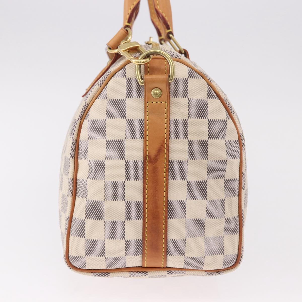 LOUIS VUITTON Damier Azur Speedy Bandouliere 25 Hand Bag N41374 LV Auth ka5166A