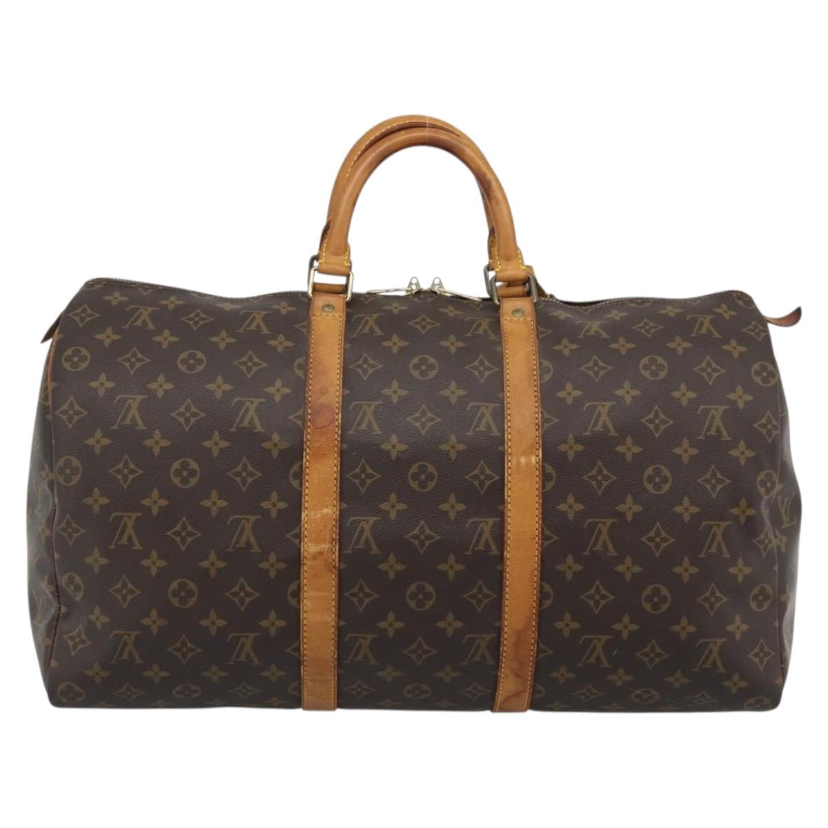LOUIS VUITTON Monogram Keepall 50 Boston Bag M41426 LV Auth ka5170