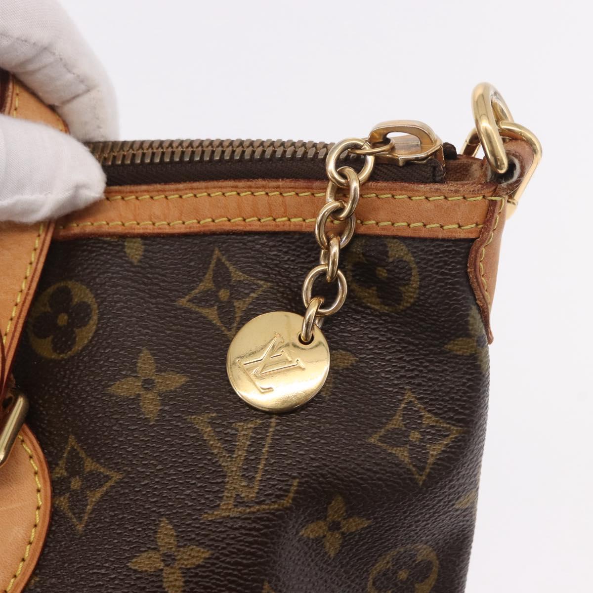 LOUIS VUITTON Monogram Palermo PM Tote Bag M40145 LV Auth ka5171A