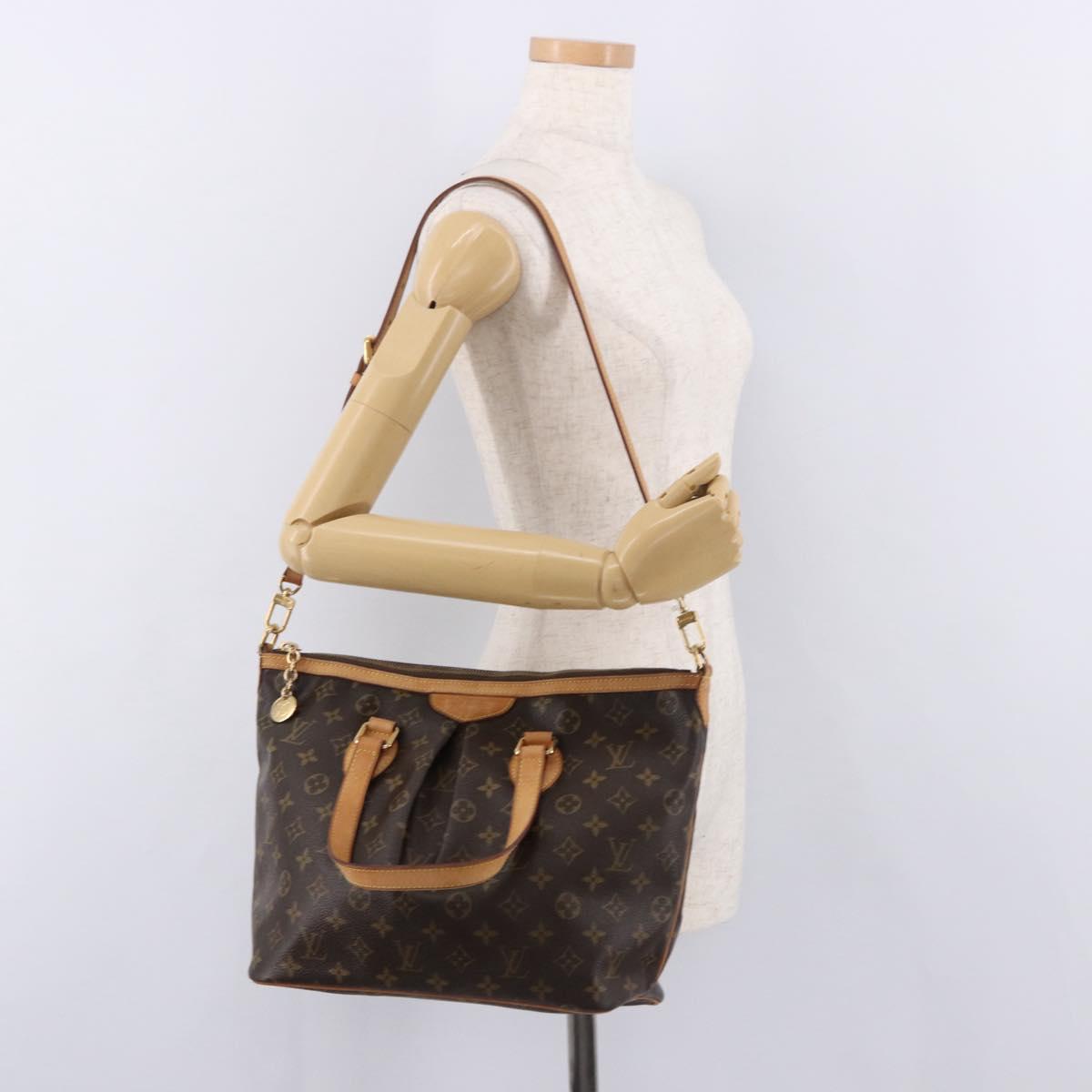 LOUIS VUITTON Monogram Palermo PM Tote Bag M40145 LV Auth ka5171A