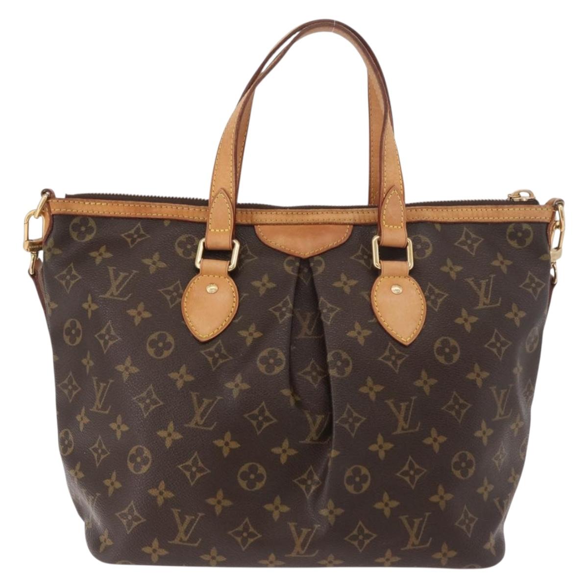 LOUIS VUITTON Monogram Palermo PM Tote Bag M40145 LV Auth ka5171A