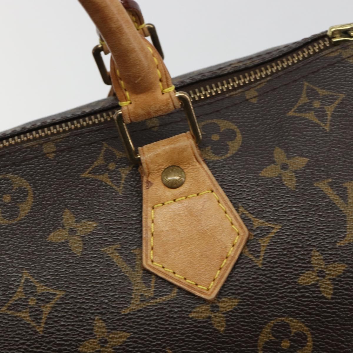 LOUIS VUITTON Monogram Speedy 30 Hand Bag M41526 LV Auth ka5172A