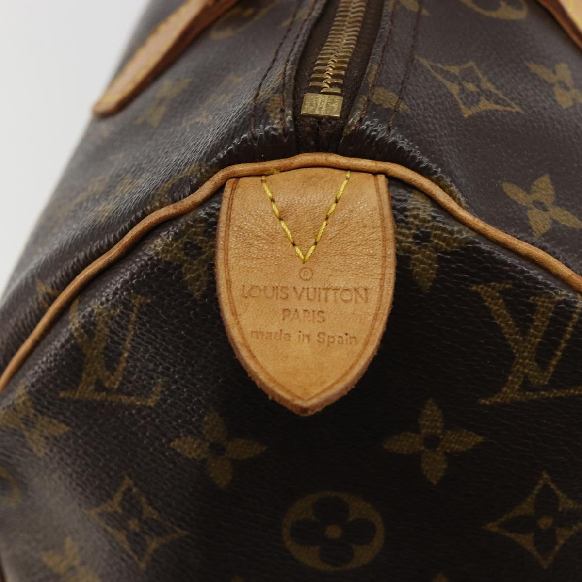 LOUIS VUITTON Monogram Speedy 30 Hand Bag M41526 LV Auth ka5172A