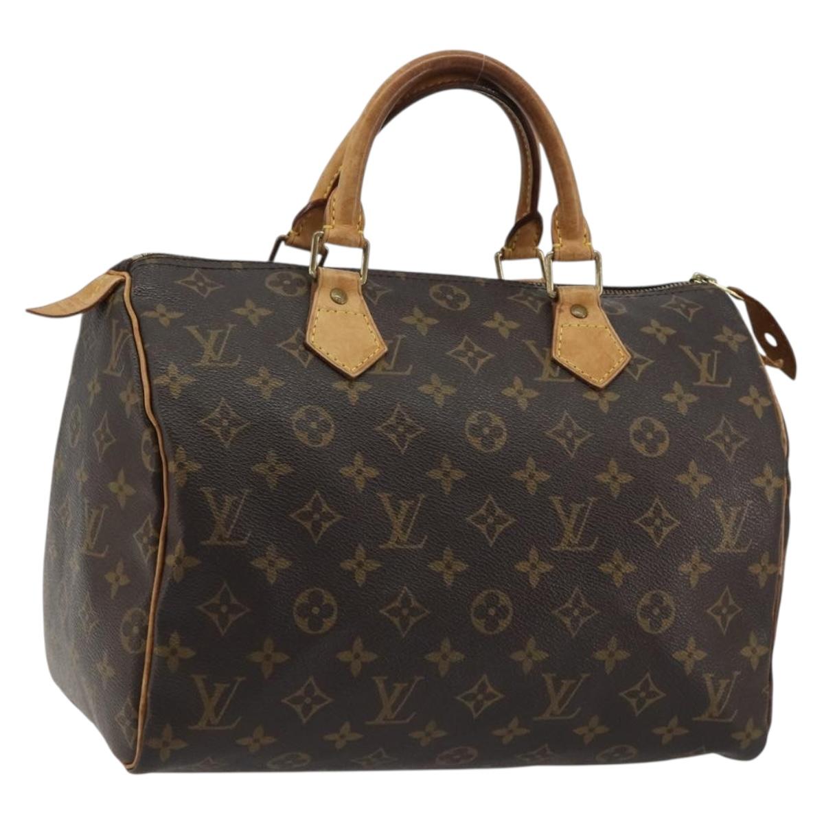 LOUIS VUITTON Monogram Speedy 30 Hand Bag M41526 LV Auth ka5172A