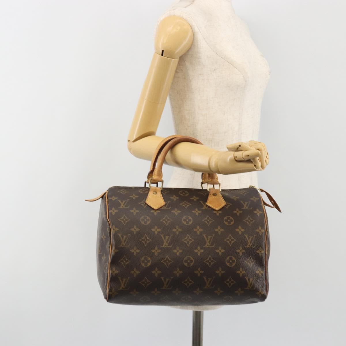 LOUIS VUITTON Monogram Speedy 30 Hand Bag M41526 LV Auth ka5172A