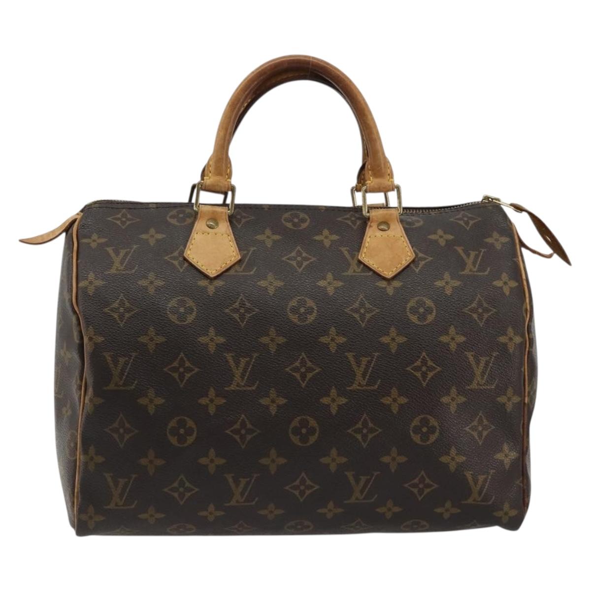 LOUIS VUITTON Monogram Speedy 30 Hand Bag M41526 LV Auth ka5172A