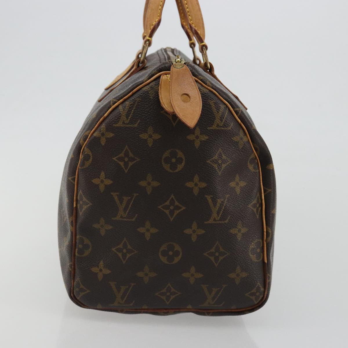 LOUIS VUITTON Monogram Speedy 30 Hand Bag M41526 LV Auth ka5172A