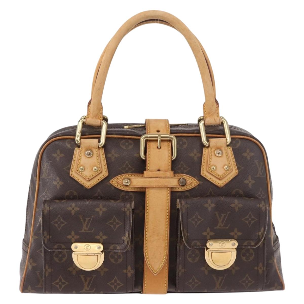 LOUIS VUITTON Monogram Manhattan GM Hand Bag M40025 LV Auth ka5173