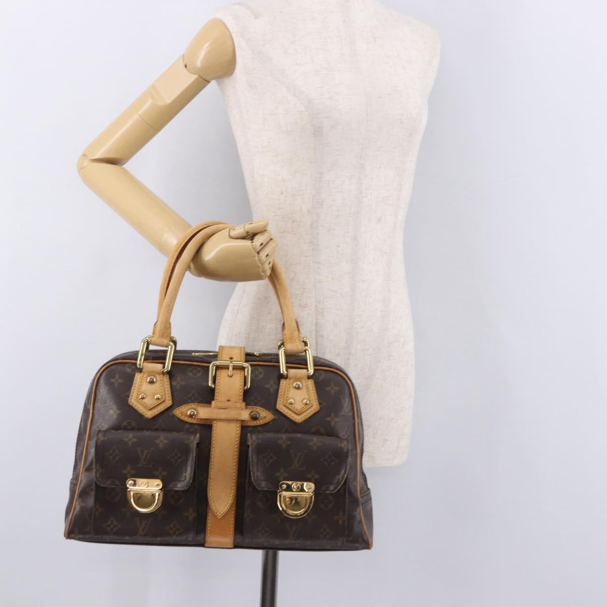 LOUIS VUITTON Monogram Manhattan GM Hand Bag M40025 LV Auth ka5173