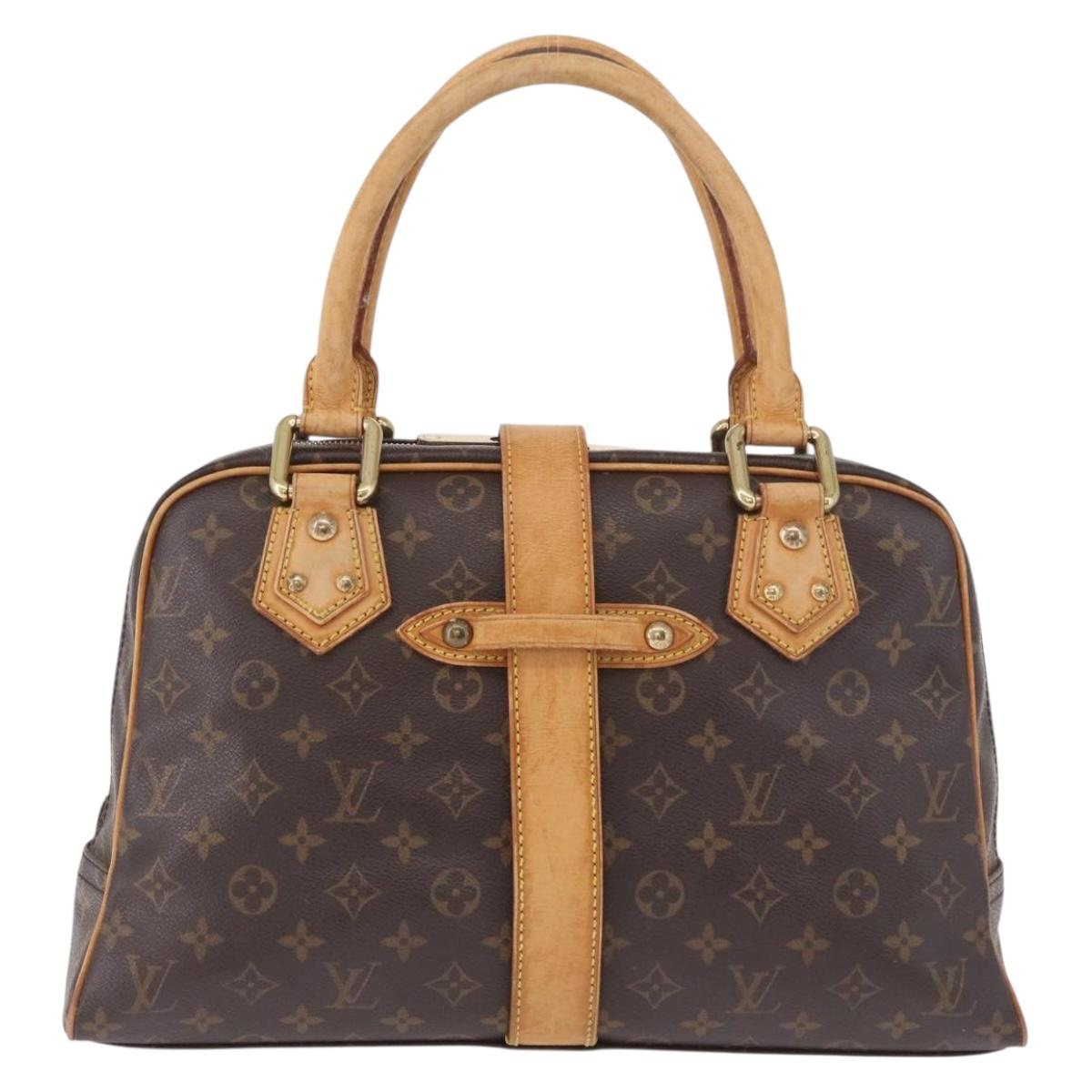 LOUIS VUITTON Monogram Manhattan GM Hand Bag M40025 LV Auth ka5173
