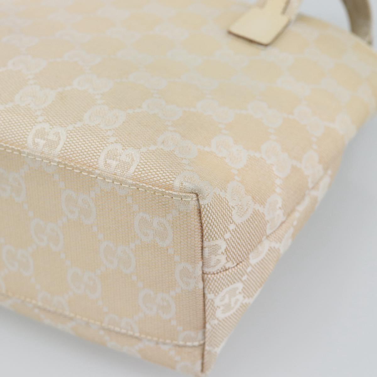 GUCCI GG Canvas Hand Bag Beige 002 1079 Auth ka5175A