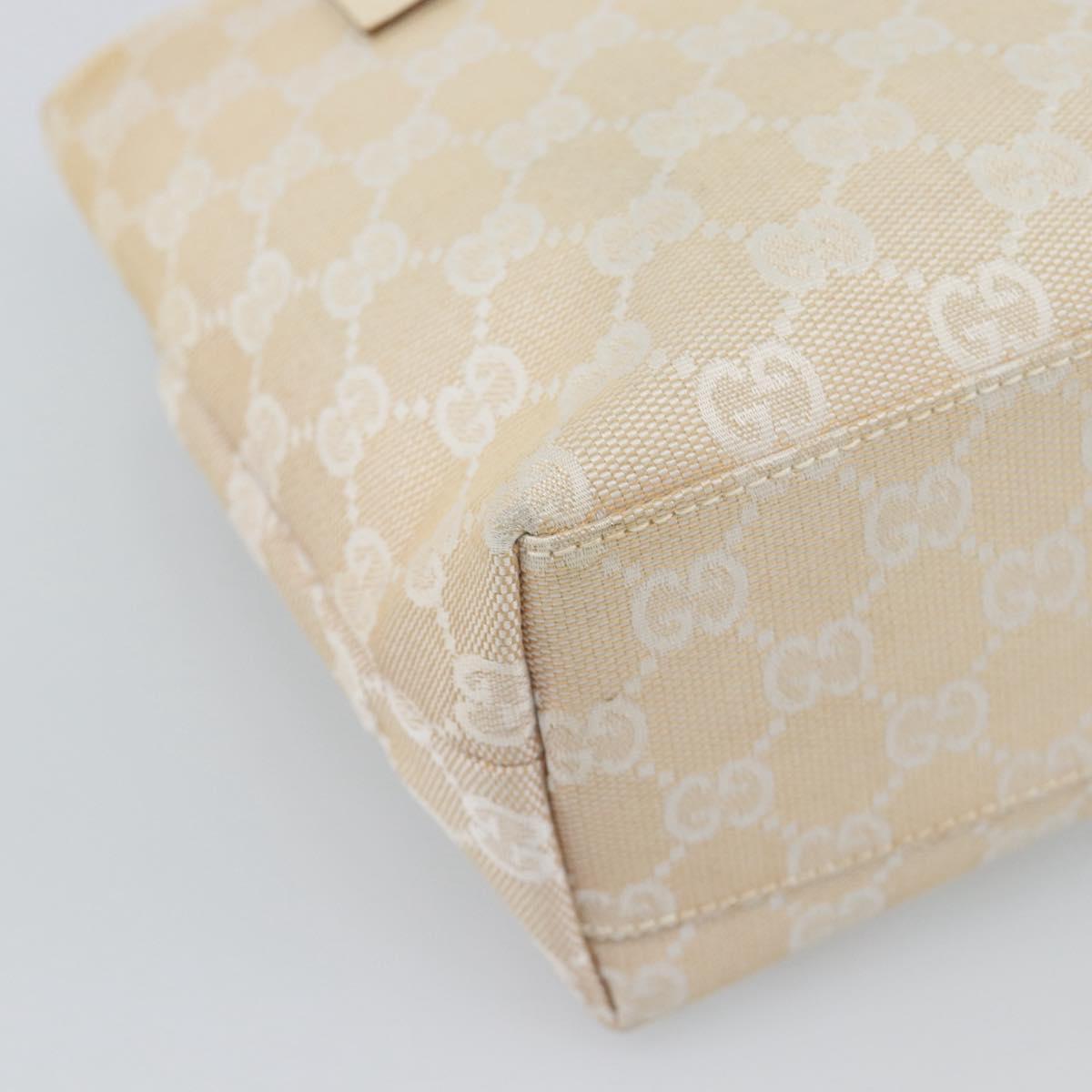 GUCCI GG Canvas Hand Bag Beige 002 1079 Auth ka5175A