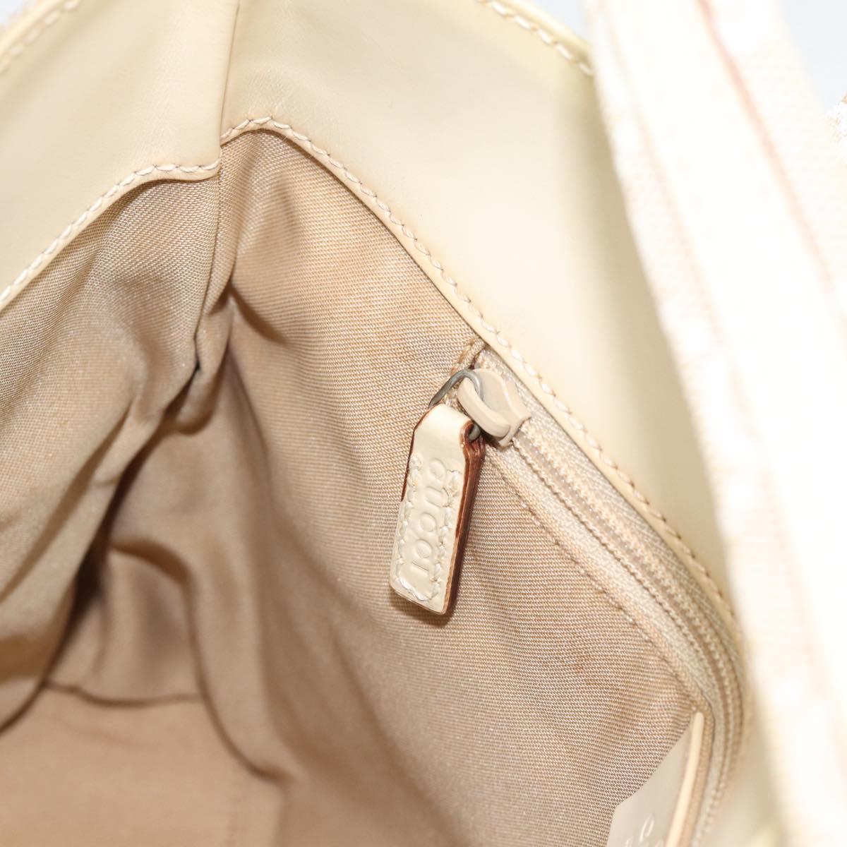 GUCCI GG Canvas Hand Bag Beige 002 1079 Auth ka5175A
