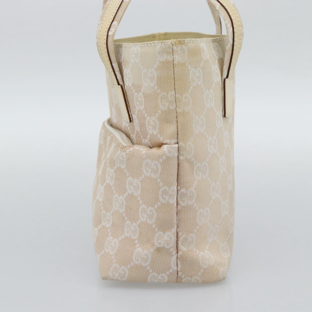 GUCCI GG Canvas Hand Bag Beige 002 1079 Auth ka5175A