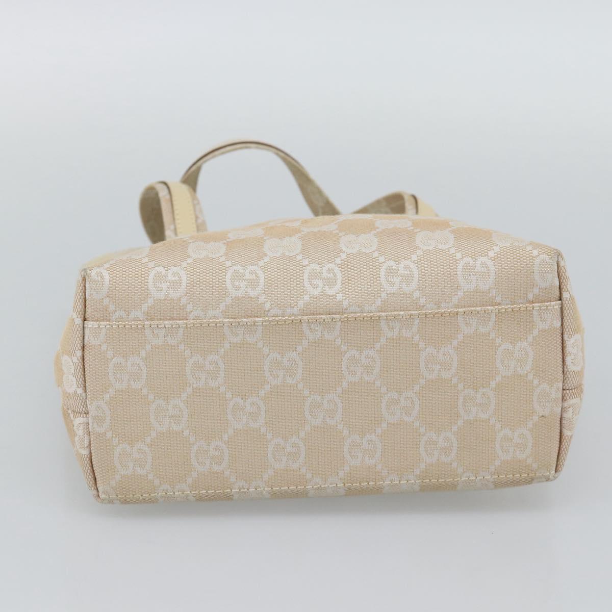 GUCCI GG Canvas Hand Bag Beige 002 1079 Auth ka5175A