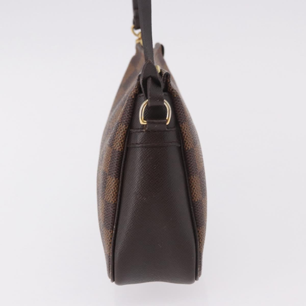 LOUIS VUITTON Damier Ebene Trousse Make Up Pouch N51982 LV Auth ka5177