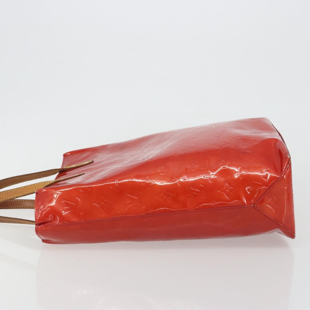 LOUIS VUITTON Monogram Vernis Reade MM Hand Bag Red M91086 LV Auth ka5182