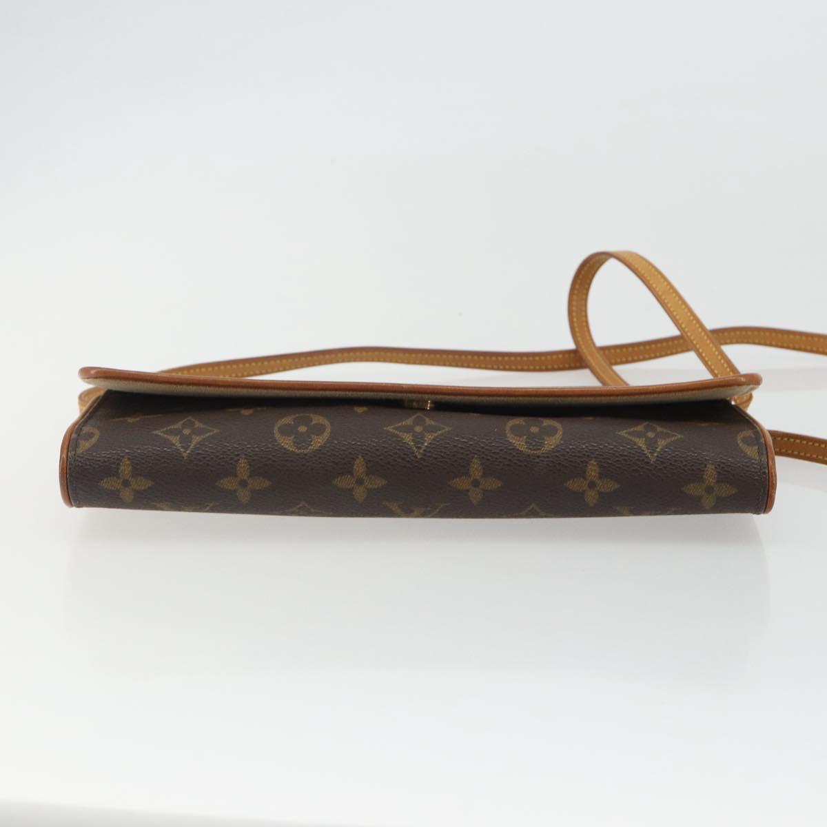 LOUIS VUITTON Monogram Pochette Twin GM Shoulder Bag M51852 LV Auth ka5183