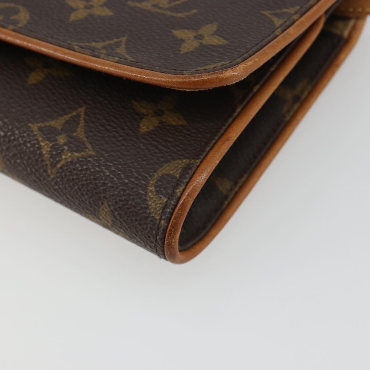 LOUIS VUITTON Monogram Pochette Twin GM Shoulder Bag M51852 LV Auth ka5183