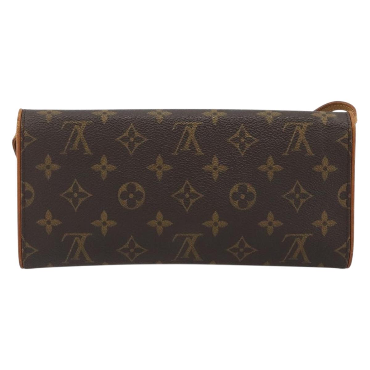 LOUIS VUITTON Monogram Pochette Twin GM Shoulder Bag M51852 LV Auth ka5183