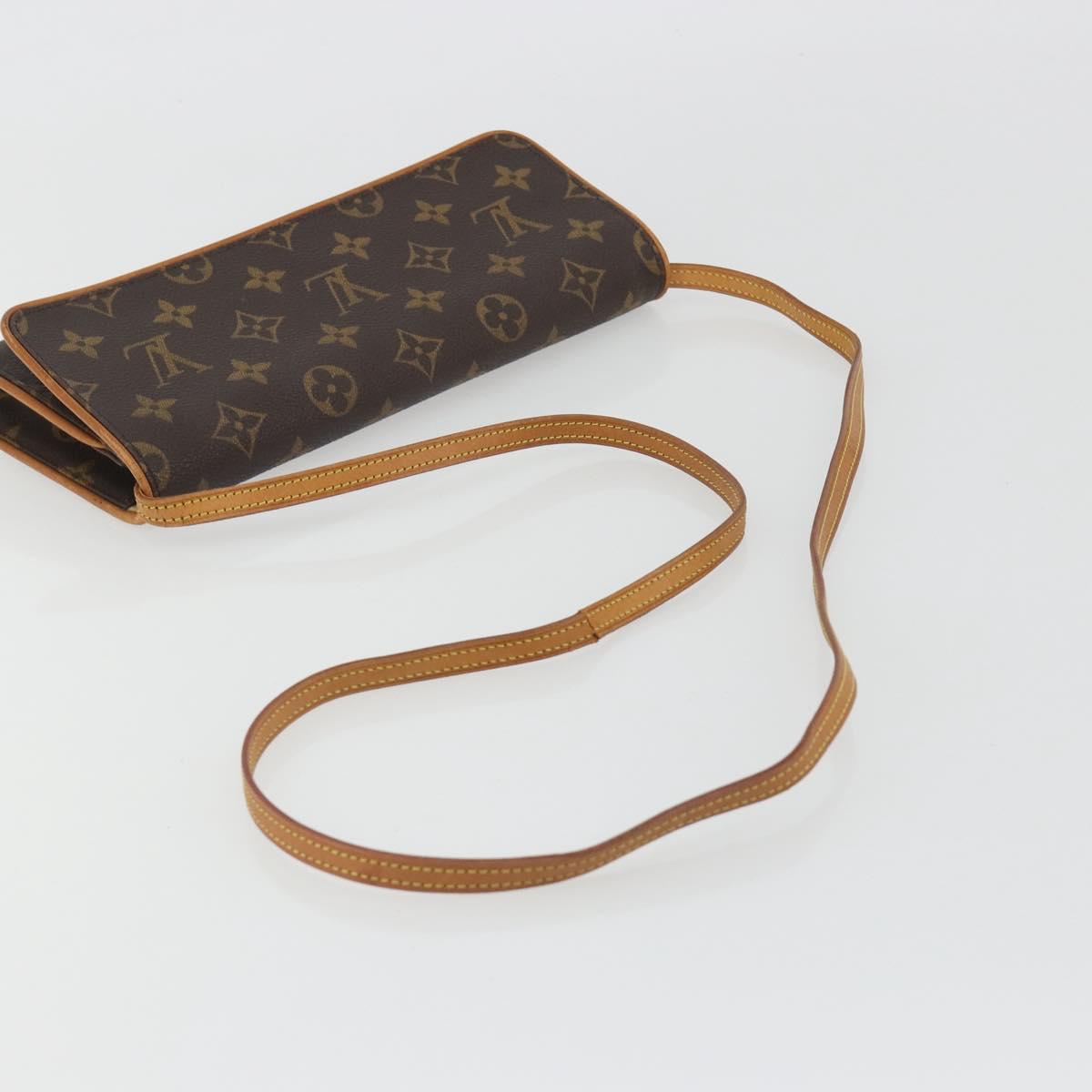 LOUIS VUITTON Monogram Pochette Twin GM Shoulder Bag M51852 LV Auth ka5183