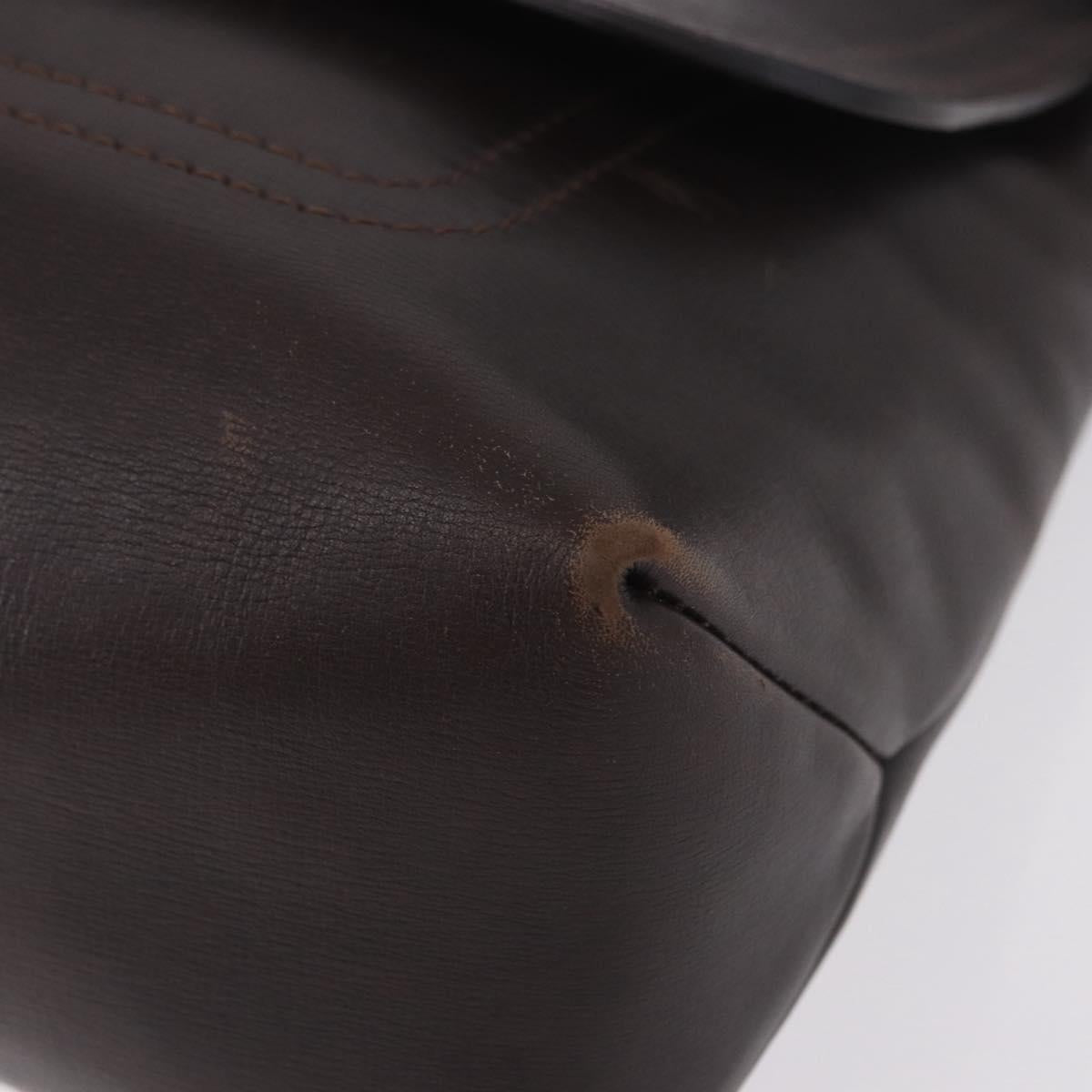 LOUIS VUITTON Utah Ohama Shoulder Bag Leather Brown M92994 LV Auth ka5184