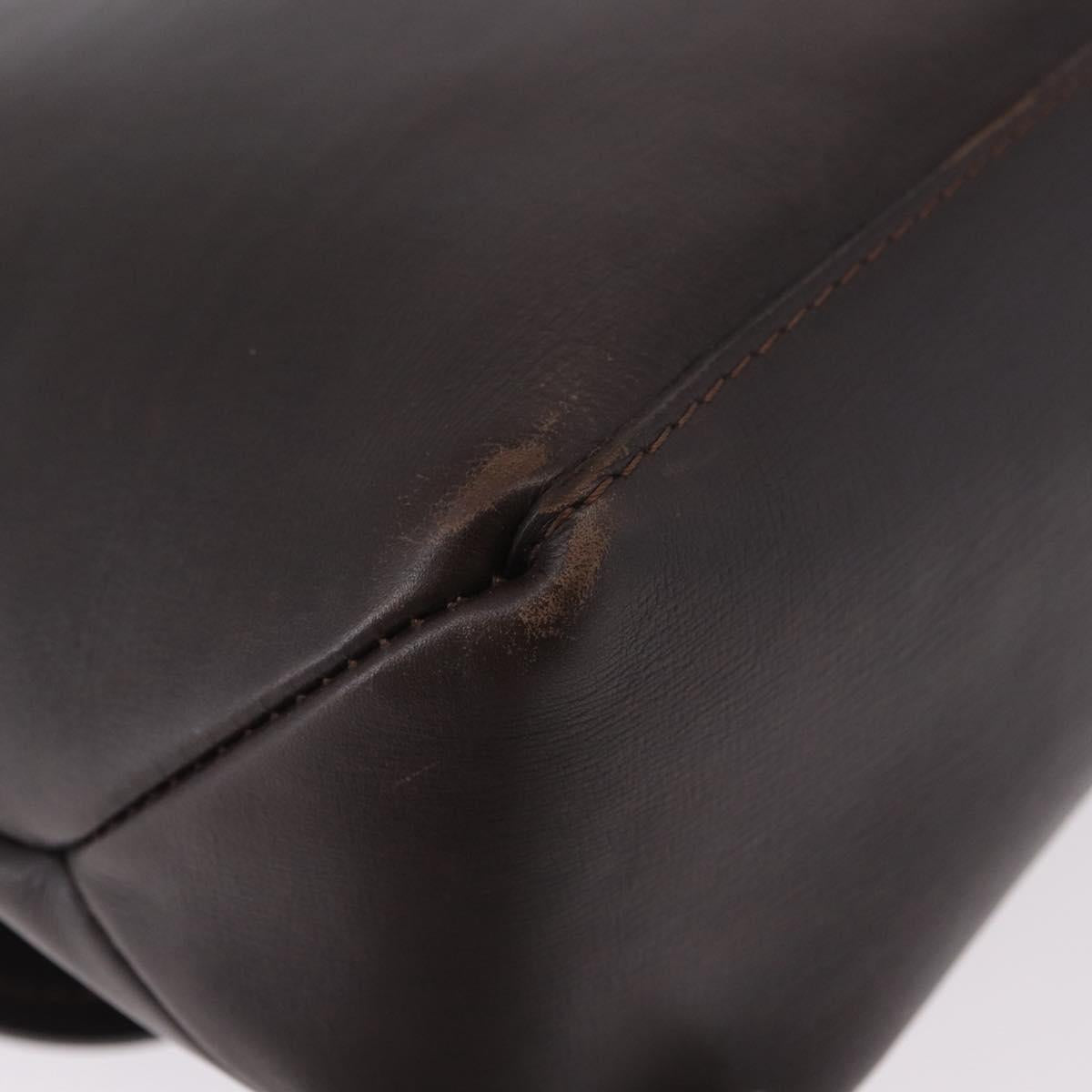 LOUIS VUITTON Utah Ohama Shoulder Bag Leather Brown M92994 LV Auth ka5184