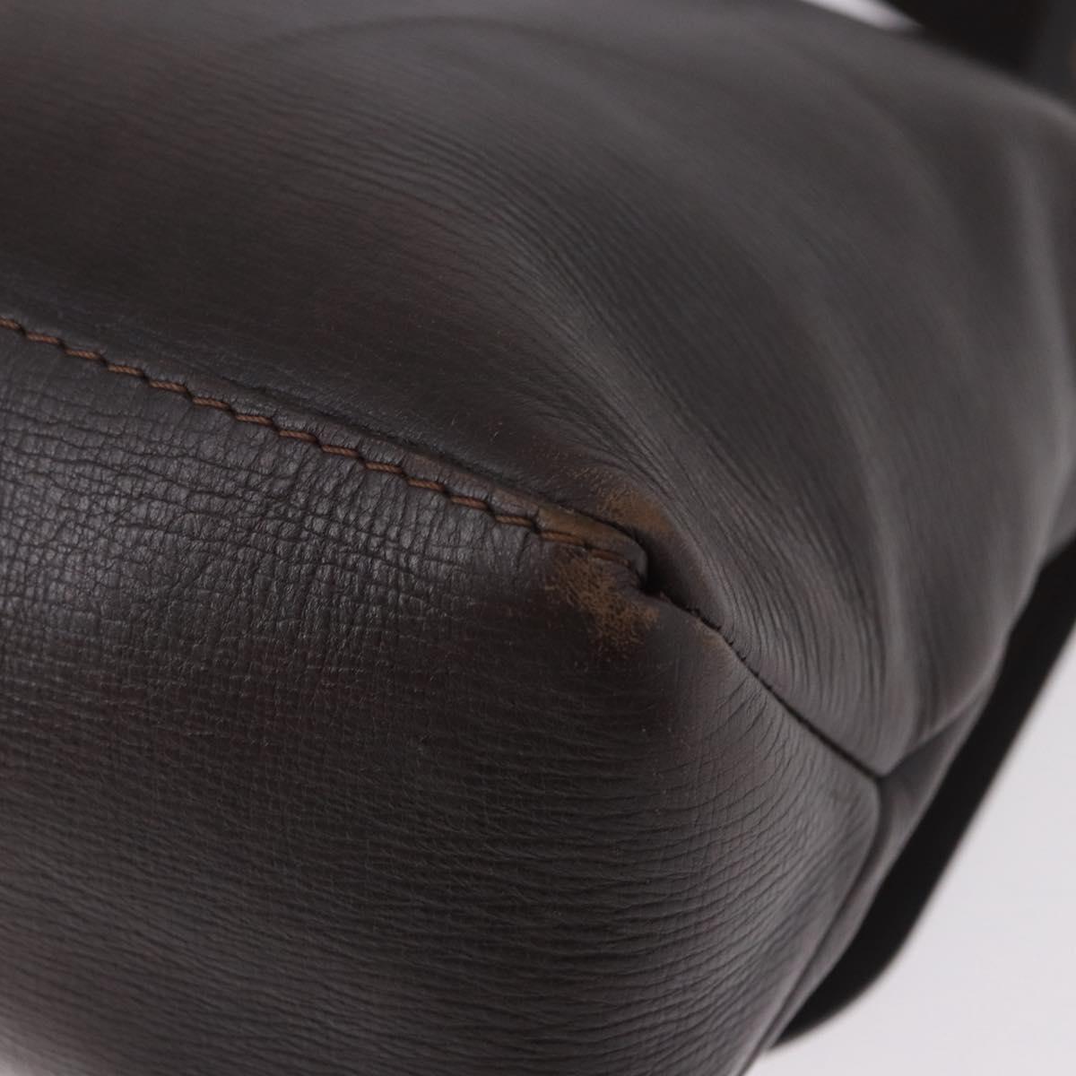 LOUIS VUITTON Utah Ohama Shoulder Bag Leather Brown M92994 LV Auth ka5184