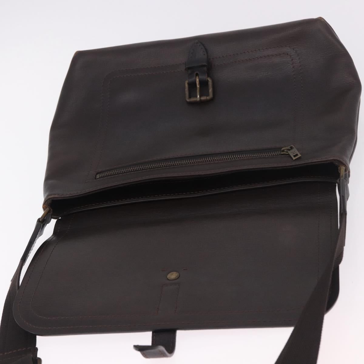 LOUIS VUITTON Utah Ohama Shoulder Bag Leather Brown M92994 LV Auth ka5184
