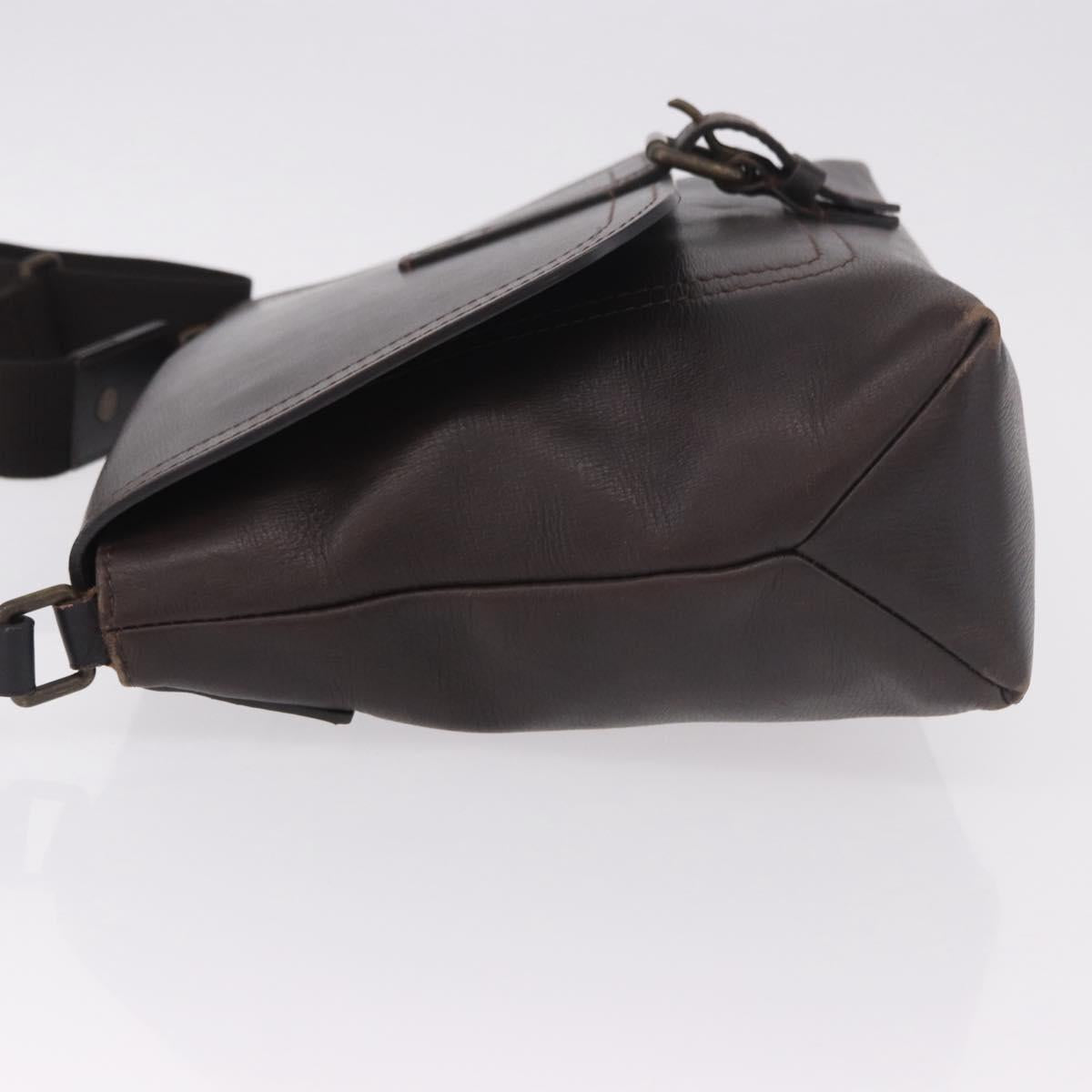 LOUIS VUITTON Utah Ohama Shoulder Bag Leather Brown M92994 LV Auth ka5184