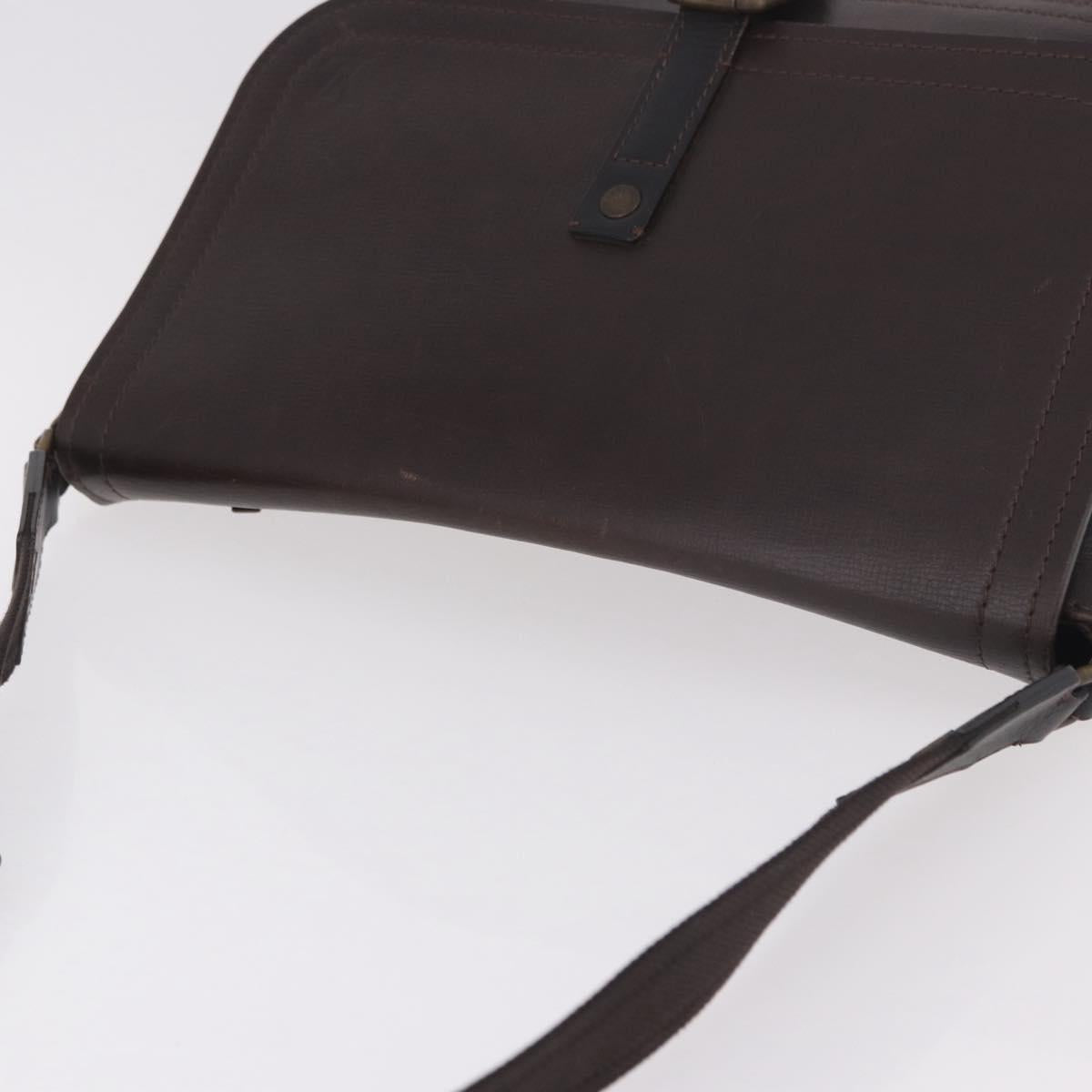 LOUIS VUITTON Utah Ohama Shoulder Bag Leather Brown M92994 LV Auth ka5184