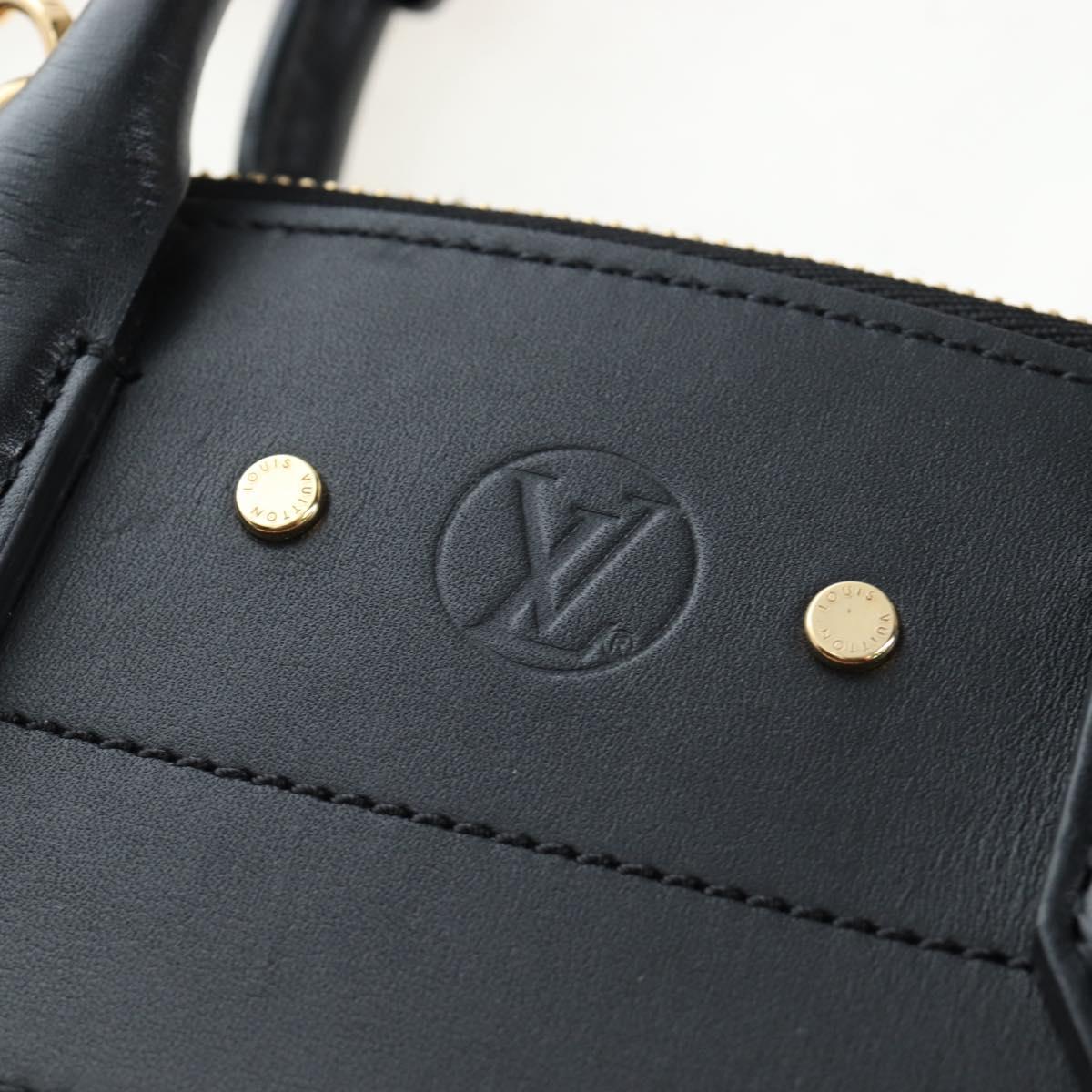 LOUIS VUITTON City Steamer PM Hand Bag Calf Skin Black M51021 LV Auth ka5186SV