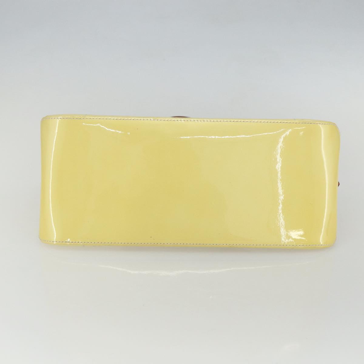 LOUIS VUITTON Monogram Vernis Rosewood Avenue Hand Bag Perle M93508 Auth ka519