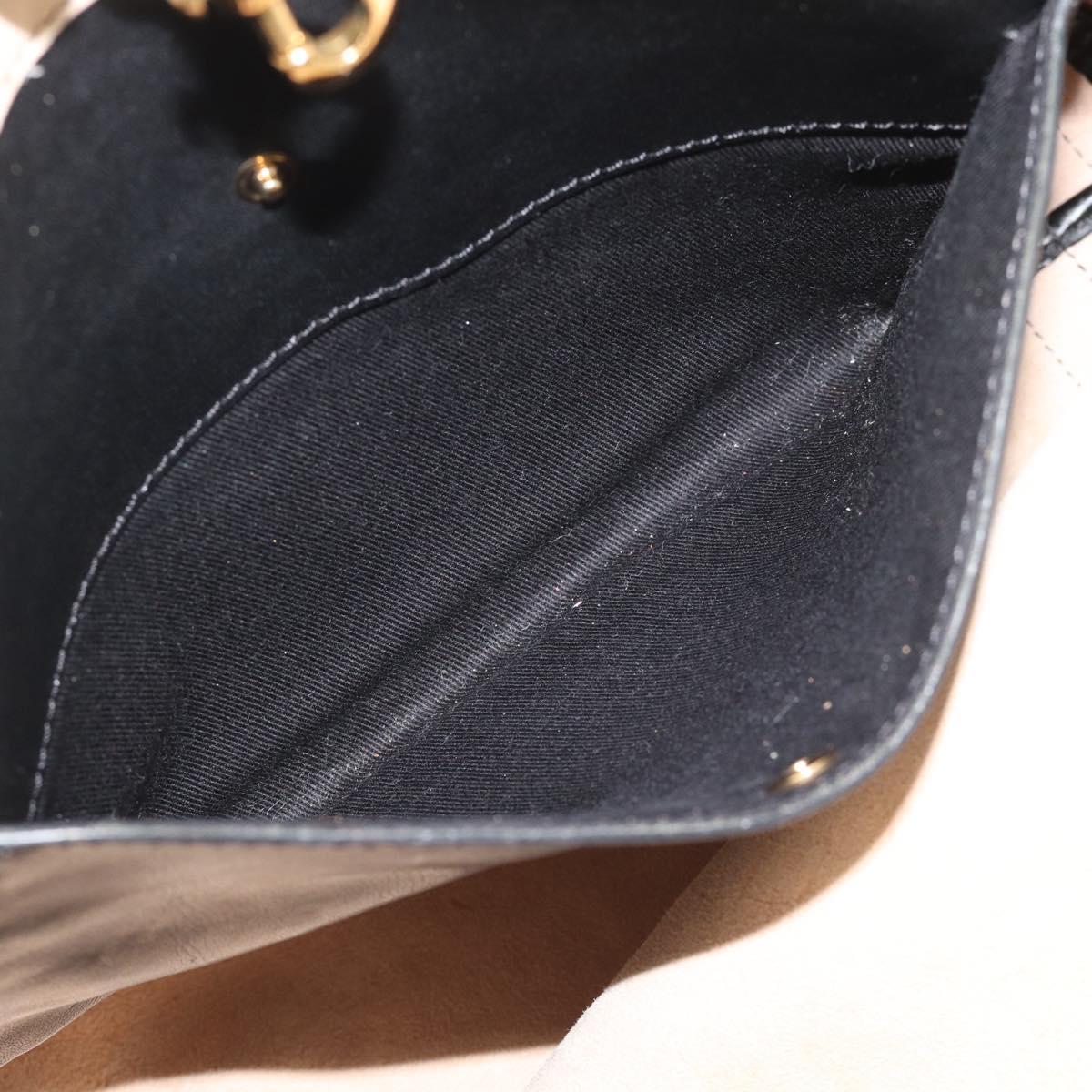 Chloe Alison Hand Bag Leather Pink Black Auth ka5193