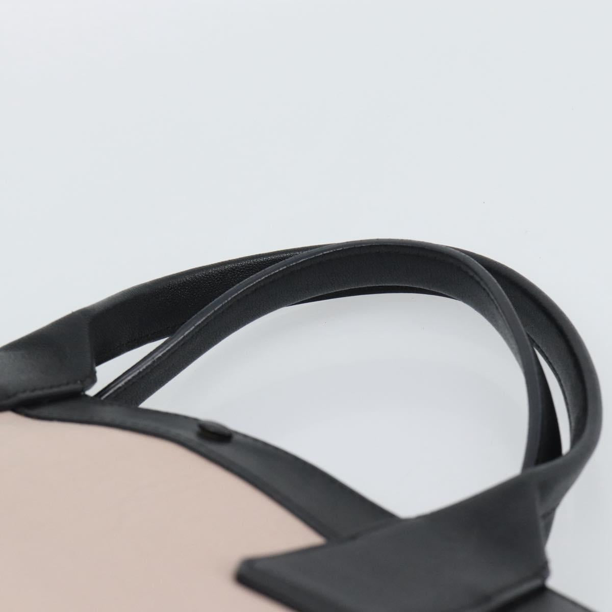 Chloe Alison Hand Bag Leather Pink Black Auth ka5193