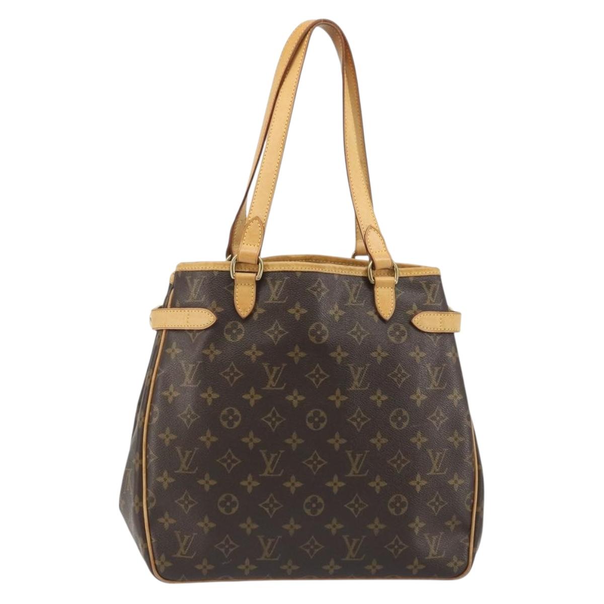 LOUIS VUITTON Monogram Batignolles Vertical Tote Bag M51153 LV Auth ka5194A