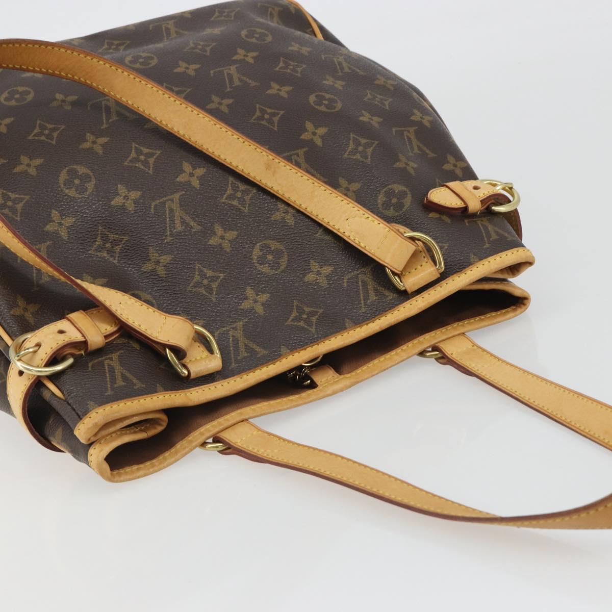 LOUIS VUITTON Monogram Batignolles Vertical Tote Bag M51153 LV Auth ka5194A