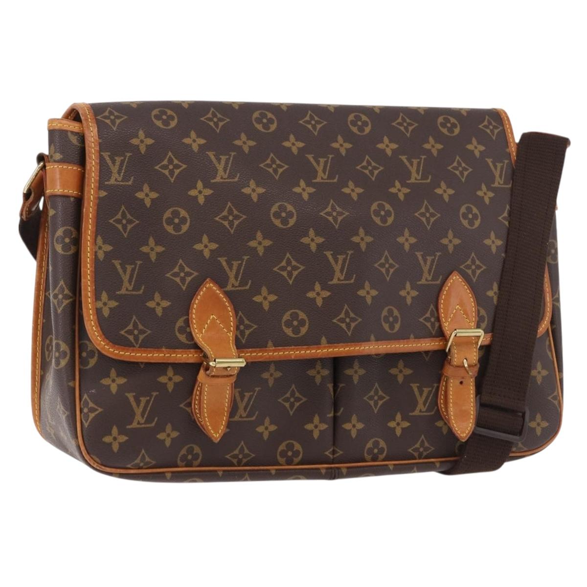 LOUIS VUITTON Monogram Gibeciere GM Shoulder Bag M42246 LV Auth ka5197