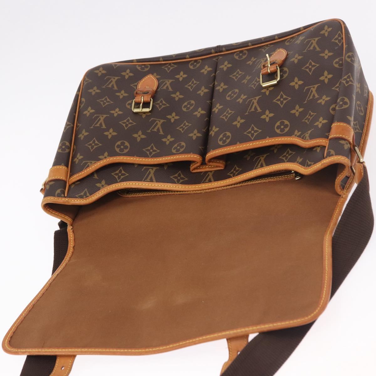 LOUIS VUITTON Monogram Gibeciere GM Shoulder Bag M42246 LV Auth ka5197