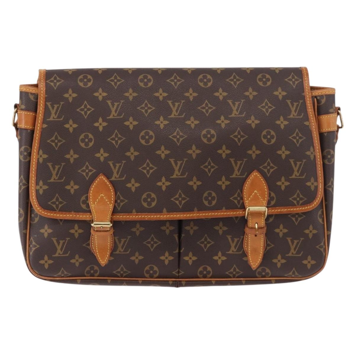LOUIS VUITTON Monogram Gibeciere GM Shoulder Bag M42246 LV Auth ka5197