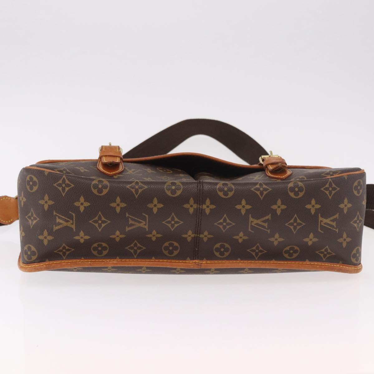 LOUIS VUITTON Monogram Gibeciere GM Shoulder Bag M42246 LV Auth ka5197