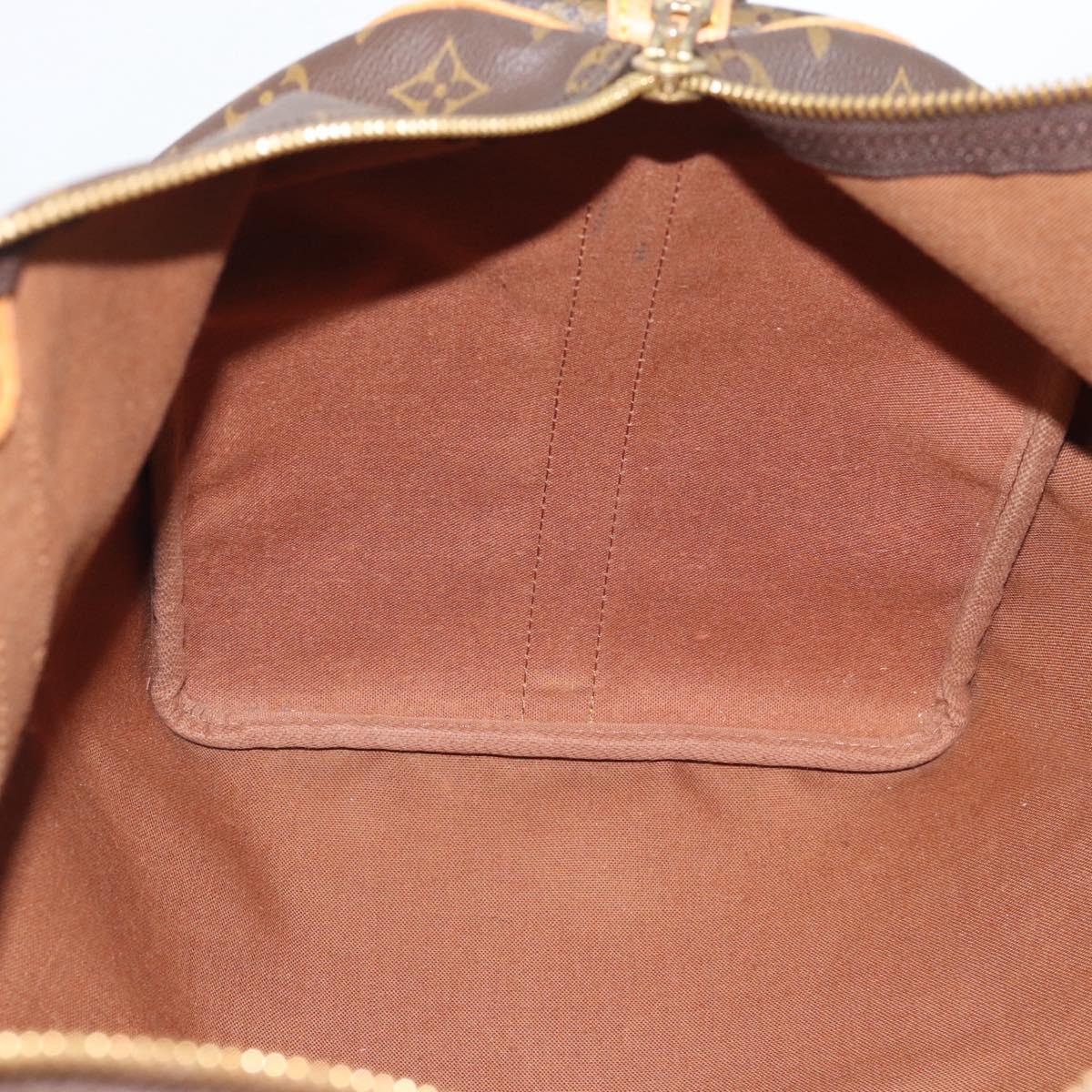 LOUIS VUITTON Monogram Keepall Bandouliere 50 Boston Bag M41416 LV Auth ka5198A