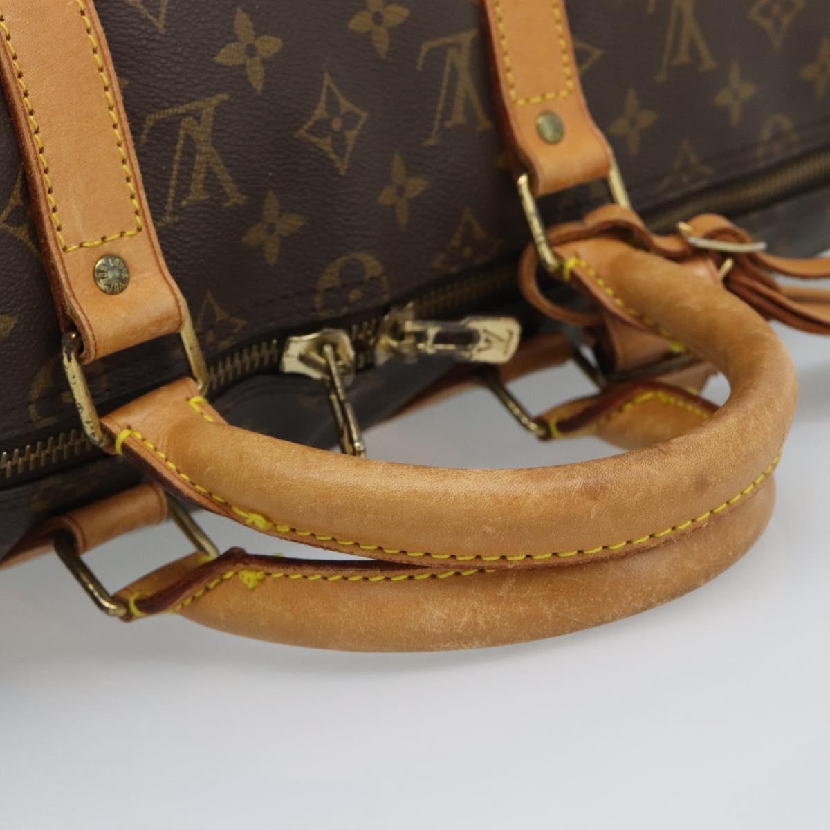 LOUIS VUITTON Monogram Keepall Bandouliere 50 Boston Bag M41416 LV Auth ka5198A