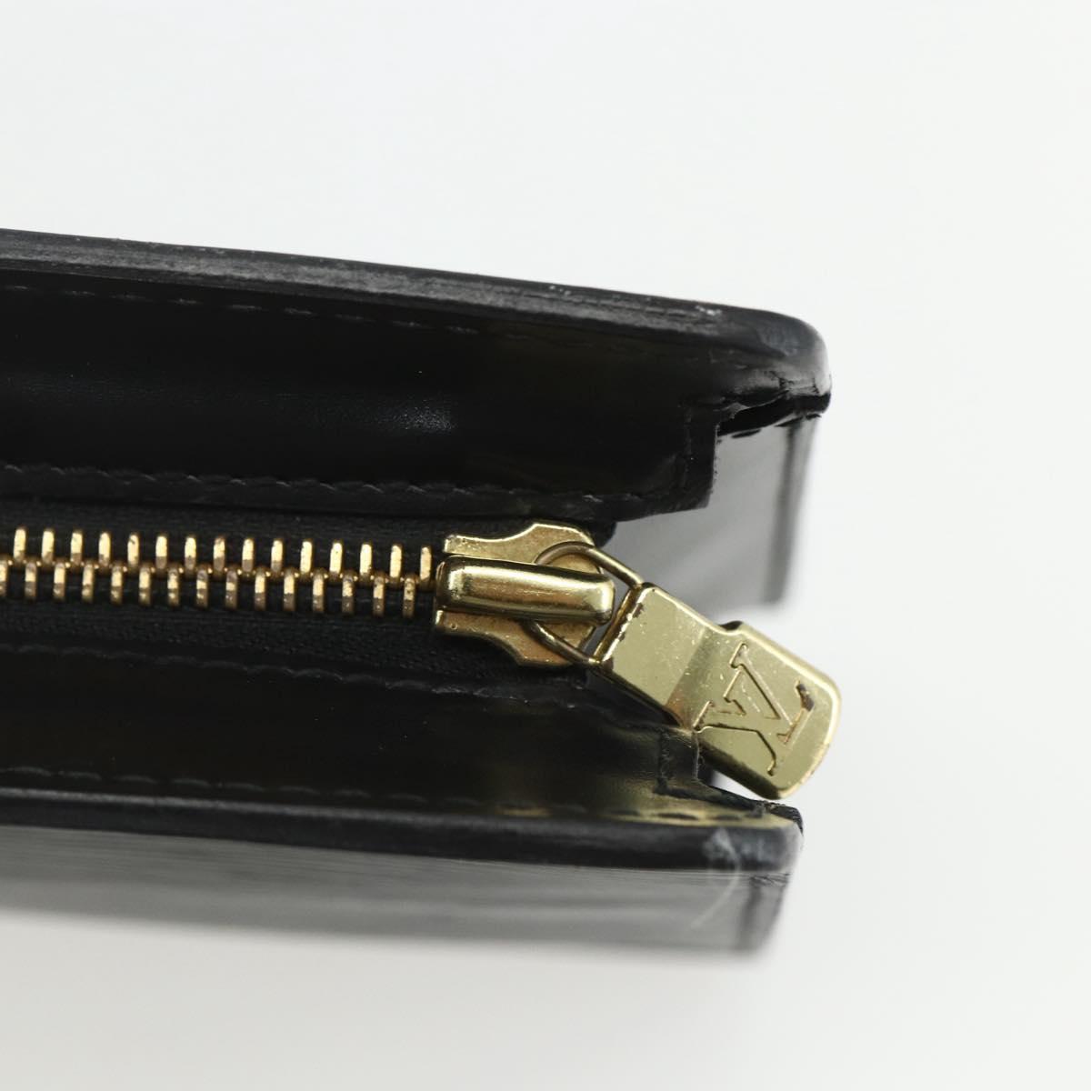 LOUIS VUITTON Epi Pochette Homme Clutch Bag Black M52522 LV Auth ka520