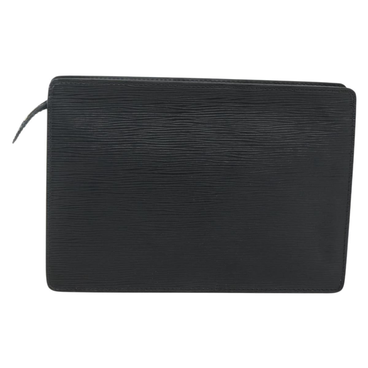 LOUIS VUITTON Epi Pochette Homme Clutch Bag Black M52522 LV Auth ka520