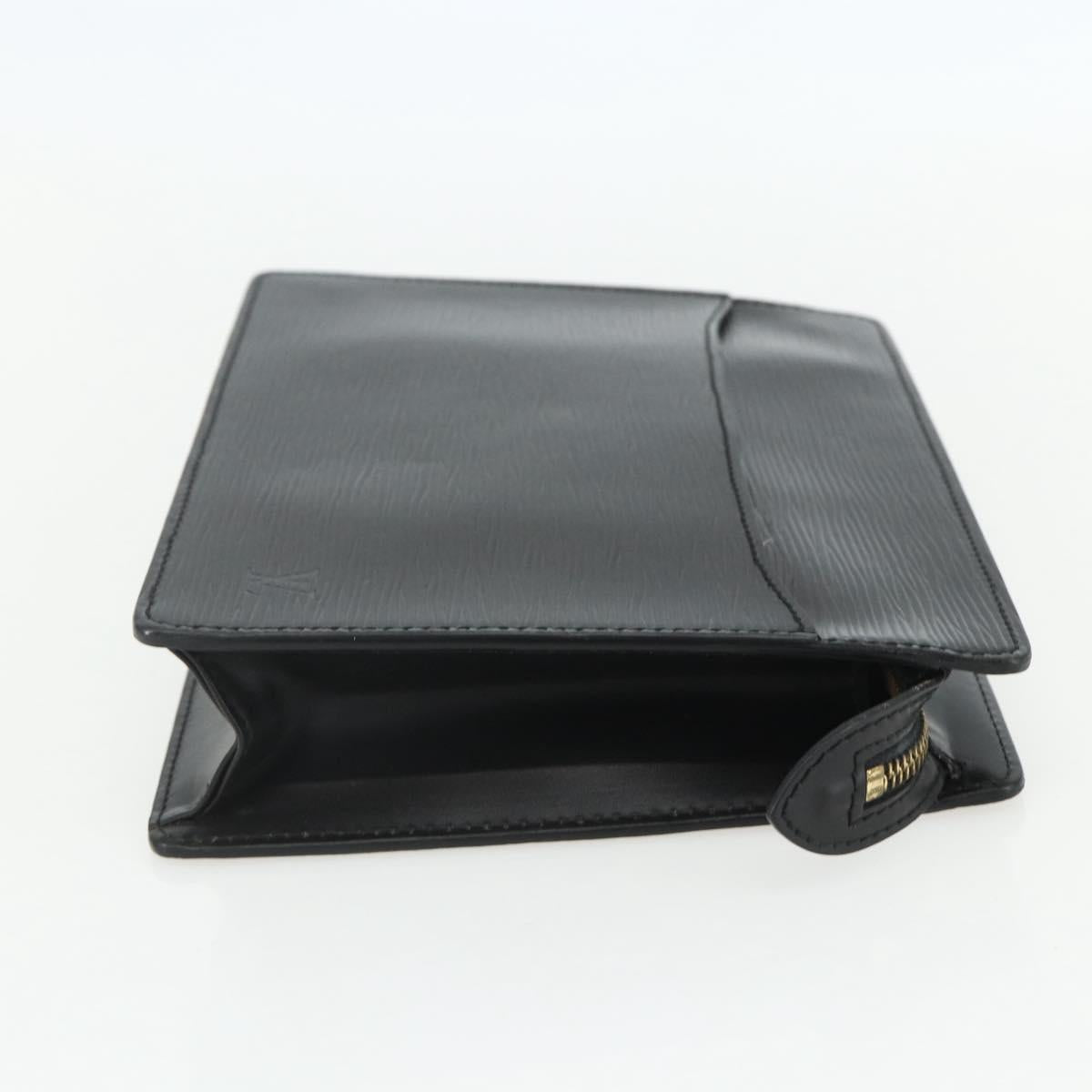 LOUIS VUITTON Epi Pochette Homme Clutch Bag Black M52522 LV Auth ka520