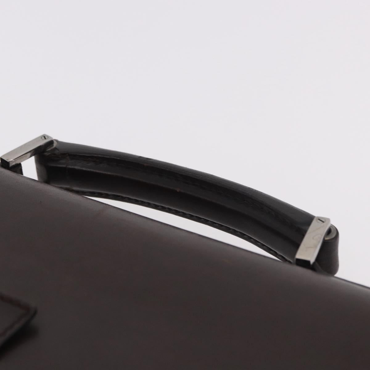 GUCCI GG Supreme Business Bag PVC Leather Beige Silver 34044 Auth ka5200