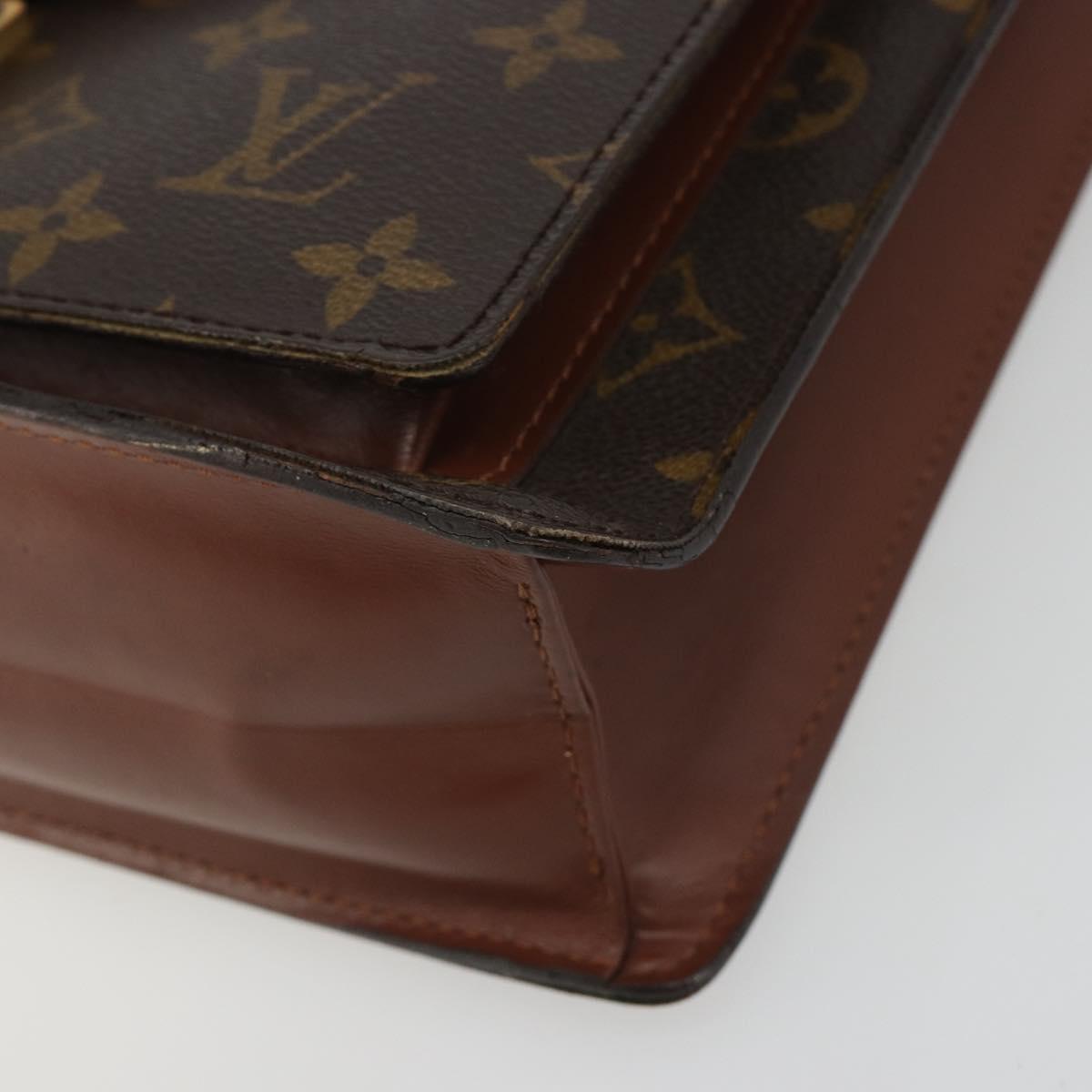 LOUIS VUITTON Monogram Monceau 28 Hand Bag M51185 LV Auth ka5201
