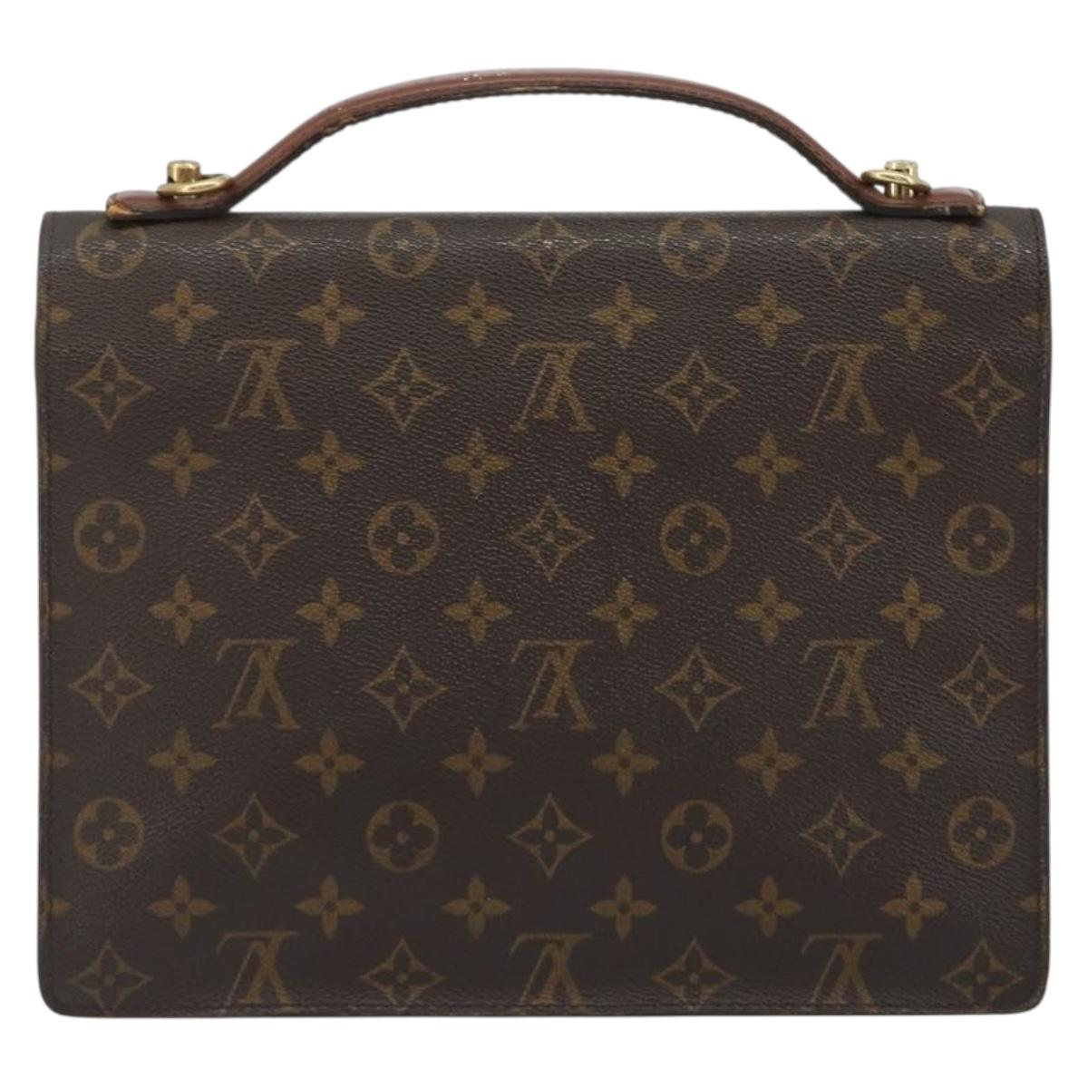 LOUIS VUITTON Monogram Monceau 28 Hand Bag M51185 LV Auth ka5201