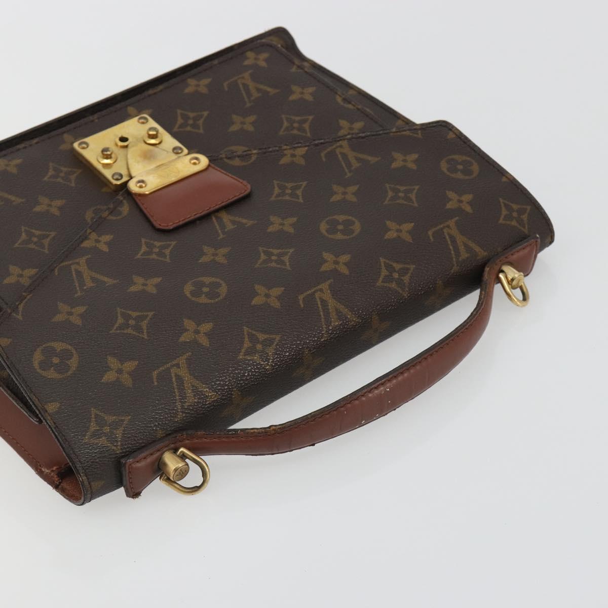 LOUIS VUITTON Monogram Monceau 28 Hand Bag M51185 LV Auth ka5201